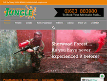 Tablet Screenshot of paintball-jungle.co.uk