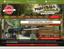 Tablet Screenshot of paintball-jungle.de